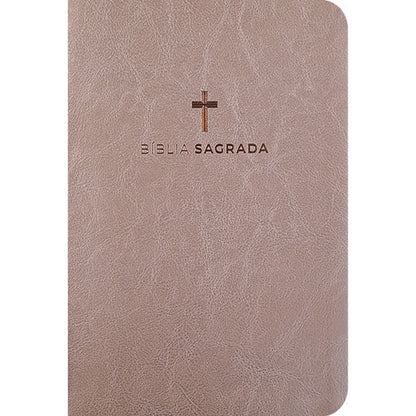 Bíblia Sagrada Cruz Nude | ACF | Letra Maior | Capa Luxo