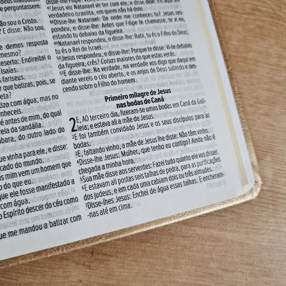 Bíblia Sagrada Linhas de Ouro | ACF | Letra Maior | Capa Luxo