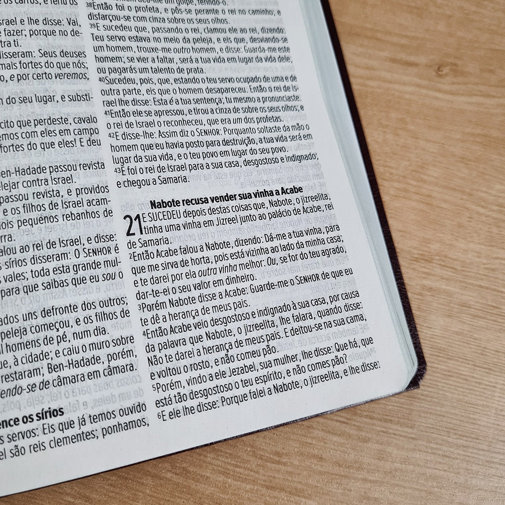 Bíblia Sagrada Cruz Vinho | ACF | Letra Maior | Capa Luxo