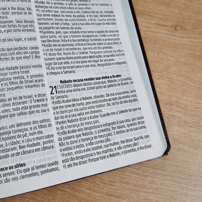 Bíblia Sagrada Cruz Vinho | ACF | Letra Maior | Capa Luxo