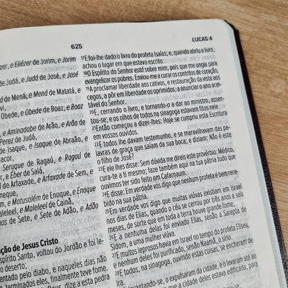 Bíblia Sagrada Cruz Vinho | ACF | Letra Maior | Capa Luxo