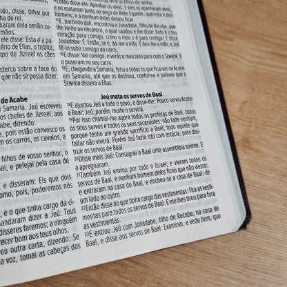 Bíblia Sagrada Cruz Vinho | ACF | Letra Maior | Capa Luxo