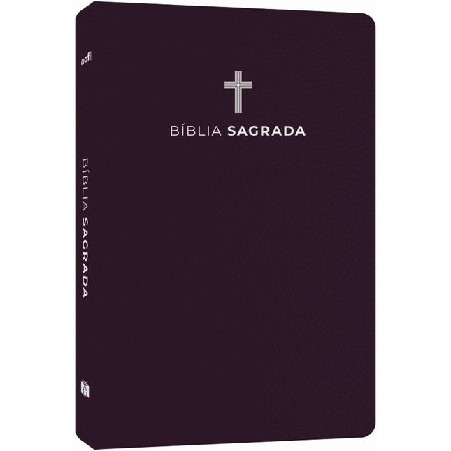 Bíblia Sagrada Cruz Vinho | ACF | Letra Maior | Capa Luxo