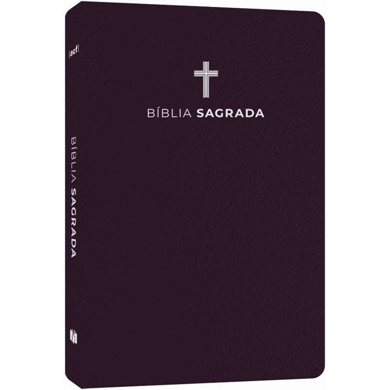 Bíblia Sagrada Cruz Vinho | ACF | Letra Maior | Capa Luxo