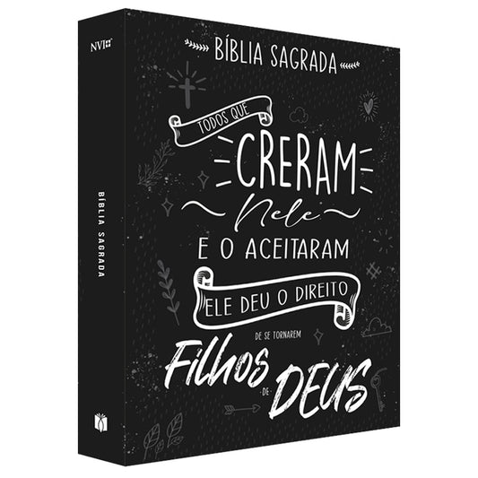 Bíblia Sagrada Lettering | NVI | Capa Dura com Espaço para Anotações
