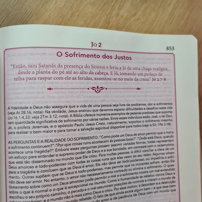 Bíblia de Estudo Pentecostal | Edição Global | ARC | Letra Grande | Capa Luxo Azul