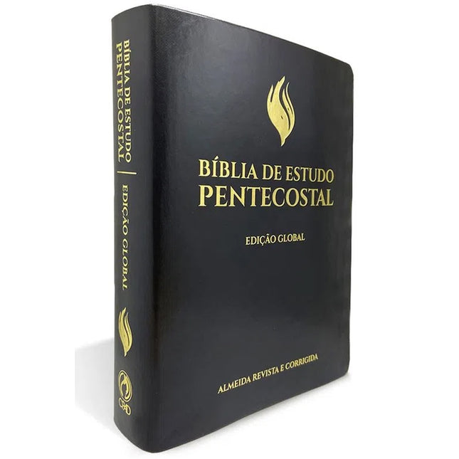 Bíblia de Estudo Pentecostal | Edição Global | ARC | Letra Grande | Capa Luxo Preta