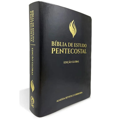 Bíblia de Estudo Pentecostal | Edição Global | ARC | Letra Grande | Capa Luxo Preta