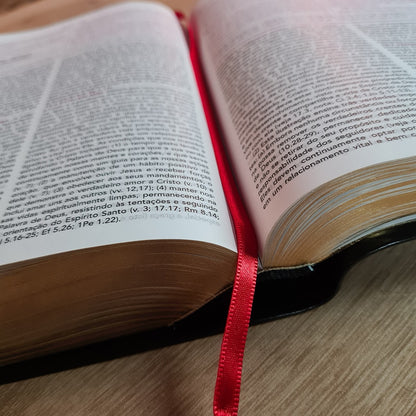 Bíblia de Estudo Pentecostal | Edição Global | ARC | Letra Grande | Capa Luxo Preta