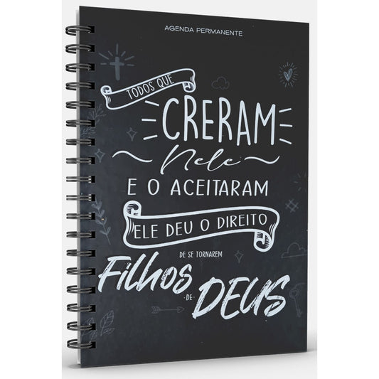 Livro Agenda Lettering | Capa Dura Espiral