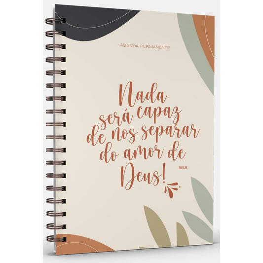 Livro Agenda Nada Será Capaz | Capa Dura Espiral