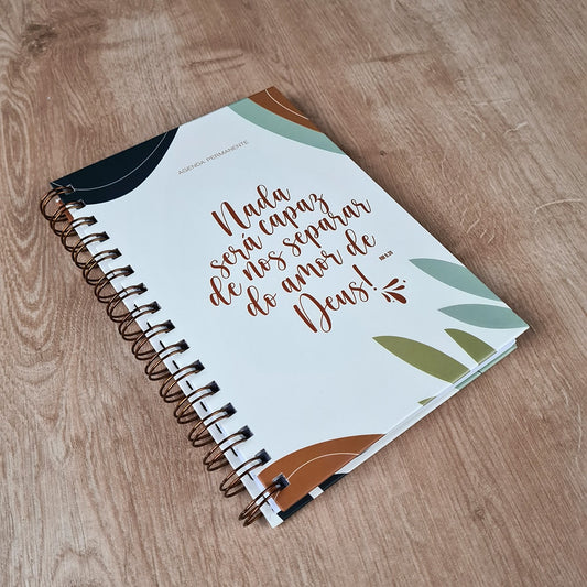 Livro Agenda Nada Será Capaz | Capa Dura Espiral