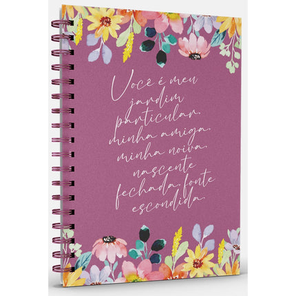 Livro Agenda Primavera Alegre | Capa Dura Espiral