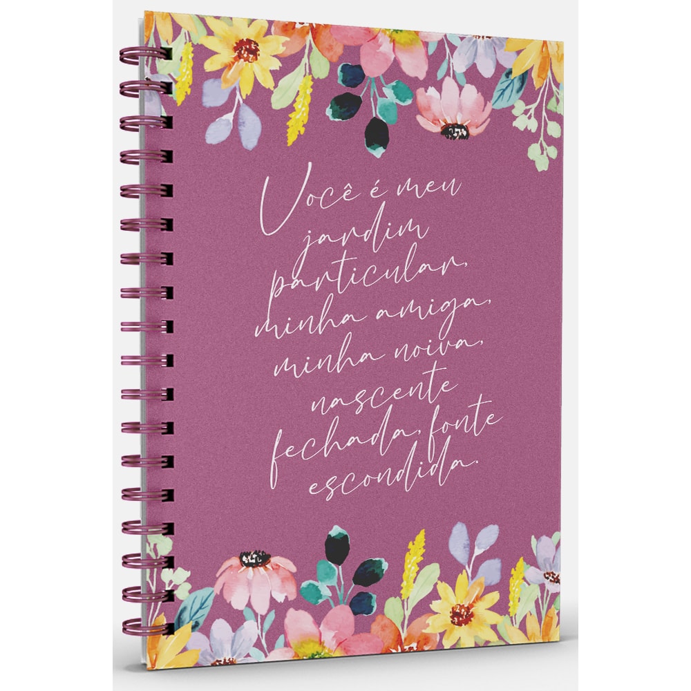 Livro Agenda Primavera Alegre | Capa Dura Espiral