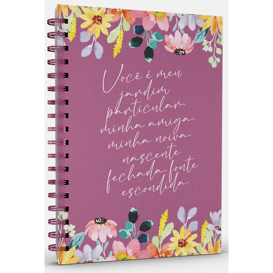 Livro Agenda Primavera Alegre | Capa Dura Espiral