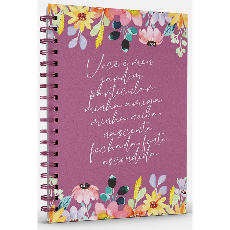 Livro Agenda Primavera Alegre | Capa Dura Espiral