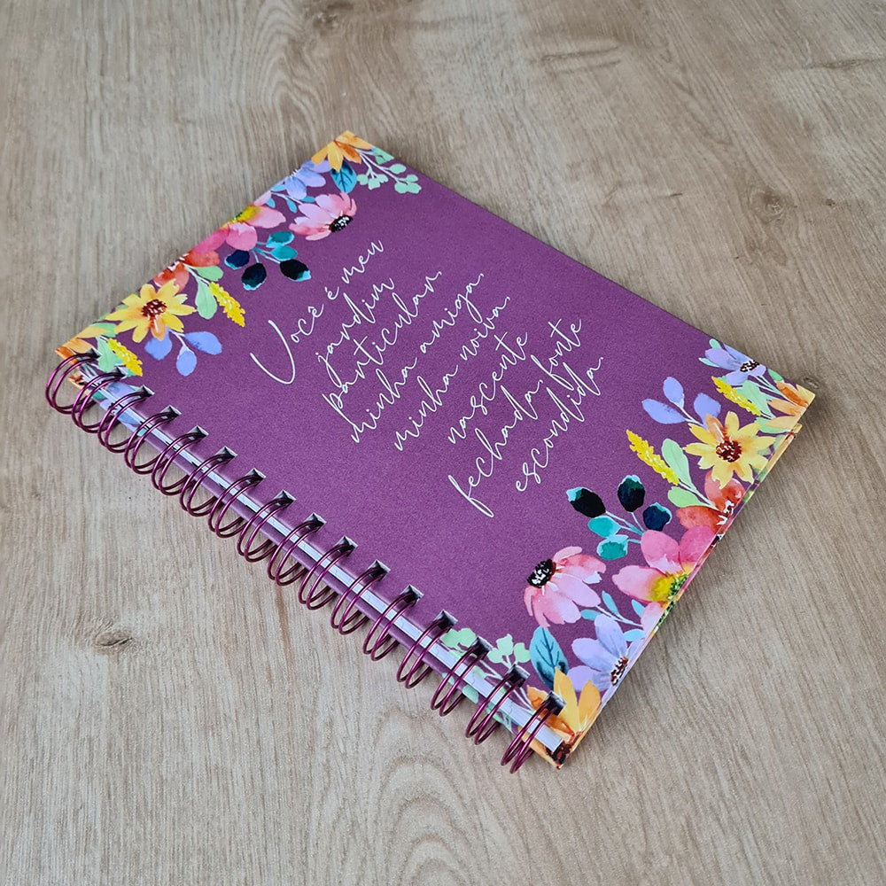 Livro Agenda Primavera Alegre | Capa Dura Espiral
