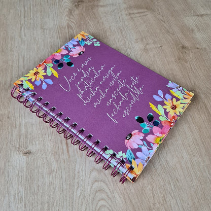 Livro Agenda Primavera Alegre | Capa Dura Espiral