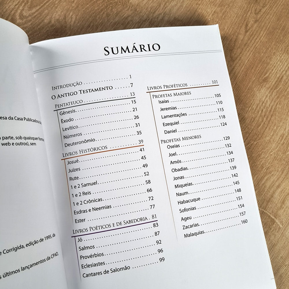 Panorama da Bíblia | CPAD | Capa Brochura