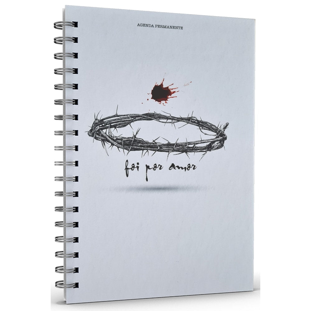 Livro Agenda Permanente Foi Por Amor | Capa Dura Espiral