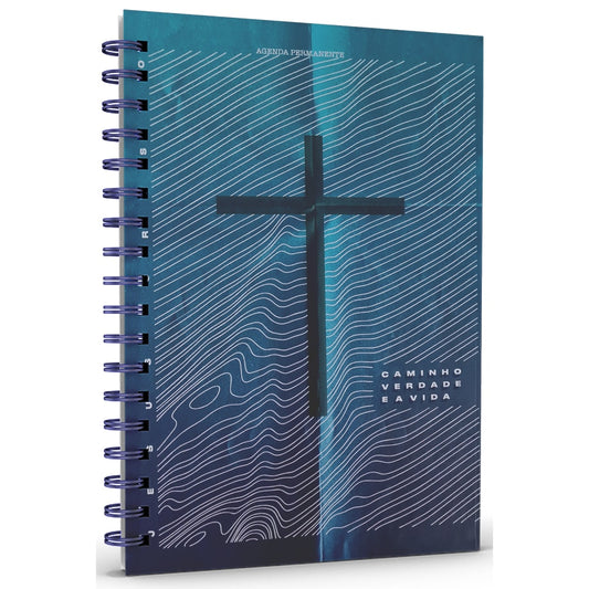 Livro Agenda Permanente Caminho Verdade e Vida | Capa Dura Espiral