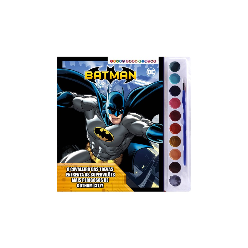 Batman Livro para Pintar com Aquarela