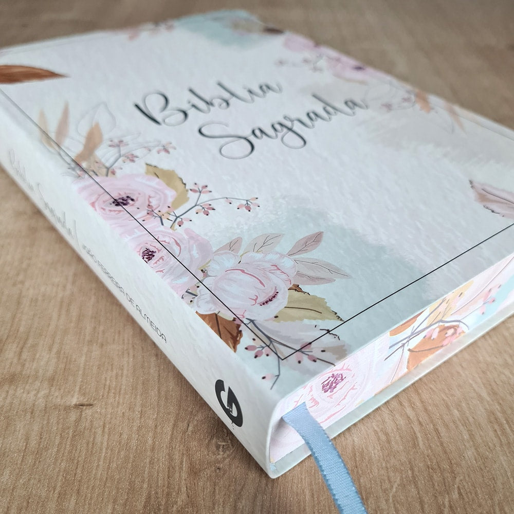 Bíblia Sagrada | ARC | Letra Extra Gigante | Capa Flexível Soft Touch Rosa Poema