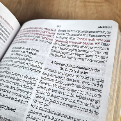 Bíblia Sagrada Com Cantor Cristão | NVI | Letra Grande | Capa Luxo Preta