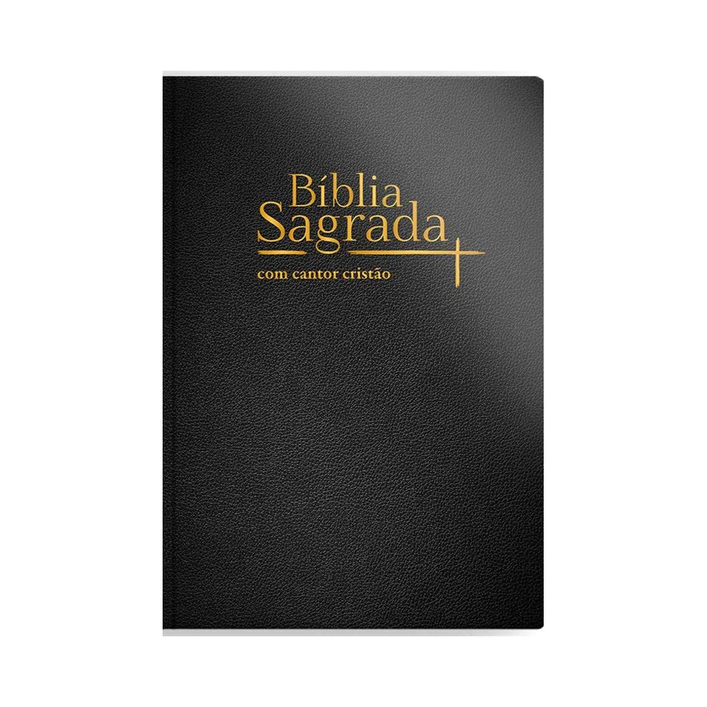 Bíblia Sagrada Com Cantor Cristão | NVI | Letra Grande | Capa Luxo Preta