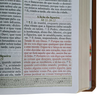 Bíblia de Estudo Spurgeon | King James 1611 | Letra Grande | Luxo | Marrom e Preta