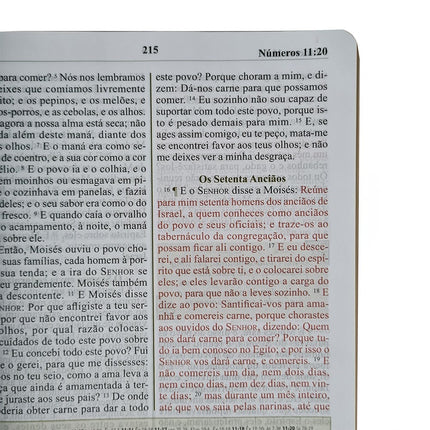 Bíblia de Estudo Spurgeon | King James 1611 | Letra Grande | Luxo | Marrom e Preta