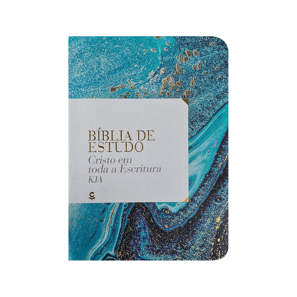 Bíblia de Estudo Cristo em Toda a Escritura | KJA | Azul