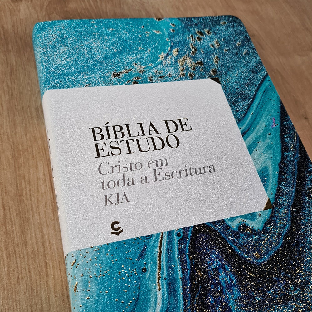 Bíblia de Estudo Cristo em Toda a Escritura | KJA | Azul