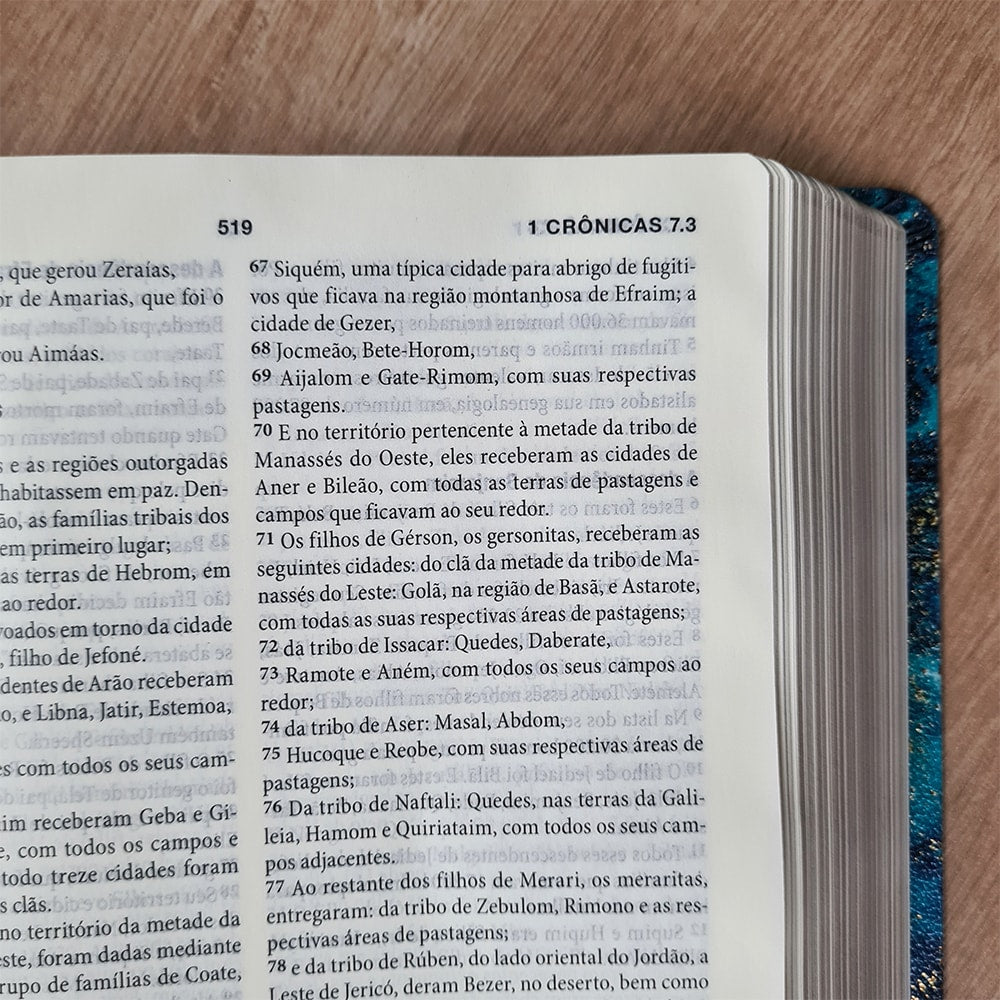 Bíblia de Estudo Cristo em Toda a Escritura | KJA | Azul