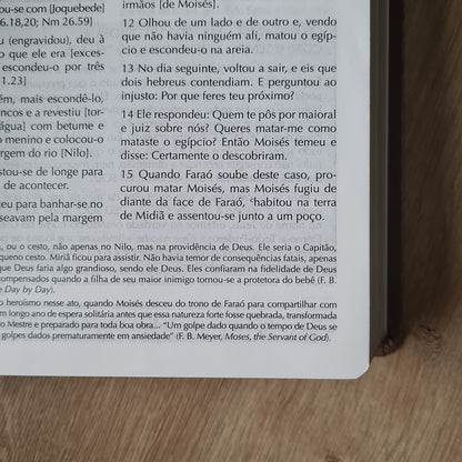 Bíblia Campo de Batalha da Mente | NVA | Letra Normal | Capa Luxo Marrom