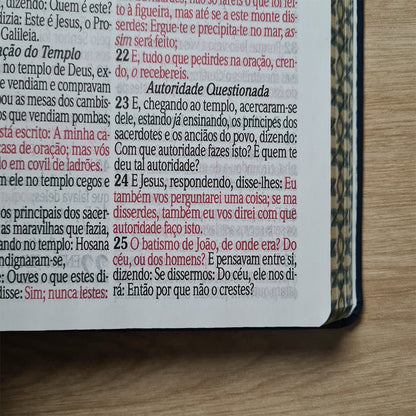 Bíblia Sagrada Letra Jumbo | ARC | Capa Luxo Estrela Azul