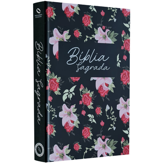 Bíblia Sagrada Rosas | NAA | Letra Normal | Capa Dura