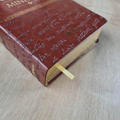 Bíblia do Culto do Ministro com Harpa Cristã e Corinhos | ARC | Letras Maiores | Capa Luxo Marrom