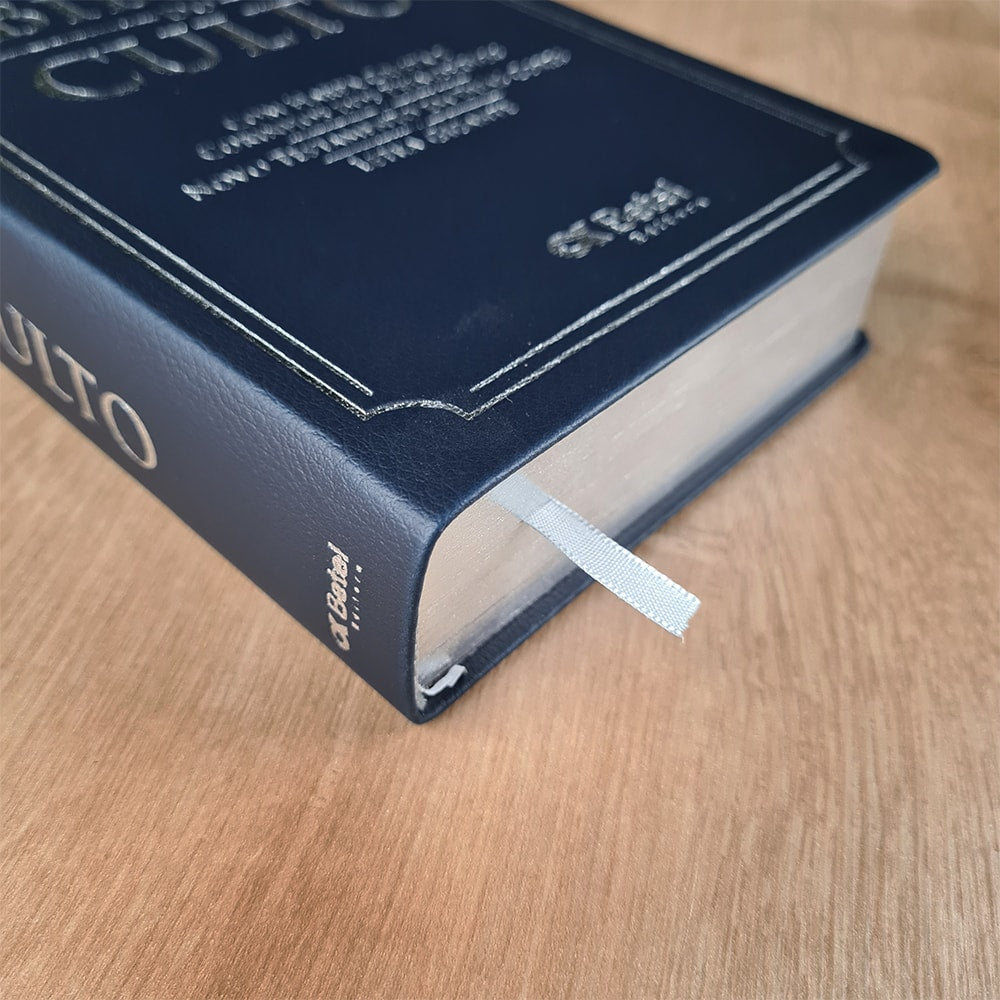 Bíblia do Culto com Harpa Cristã e Corinhos | ARC | Letra Gigante | Capa Semi-flexível Azul