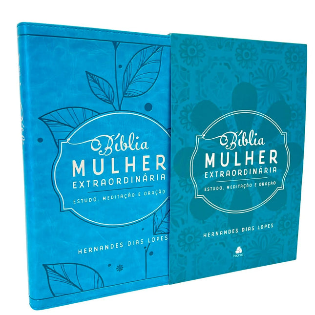 Bíblia Mulher Extraordinária | NVI | Hernandes Dias Lopes | Capa Dura Turquesa