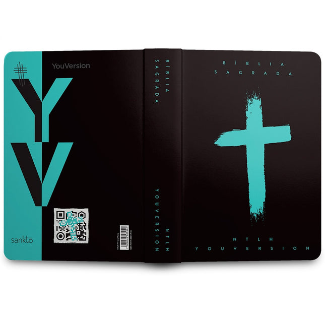 Bíblia Sagrada | NTLH | YouVersion | Capa Dura Cruz Menta