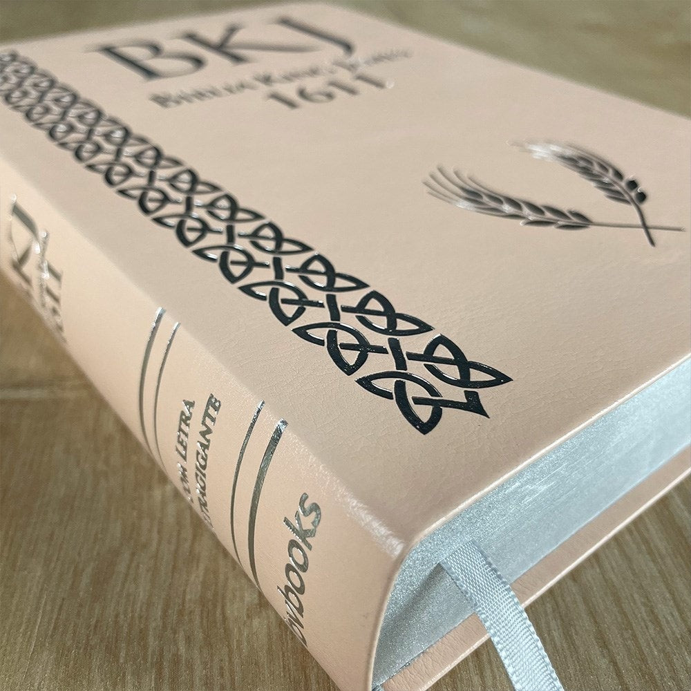 Bíblia King James 1611 | Letra Ultragigante | Capa Luxo Rose