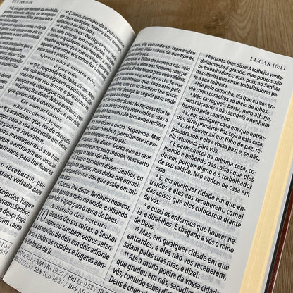 Bíblia King James 1611 | Letra Ultragigante | Capa Luxo Rose