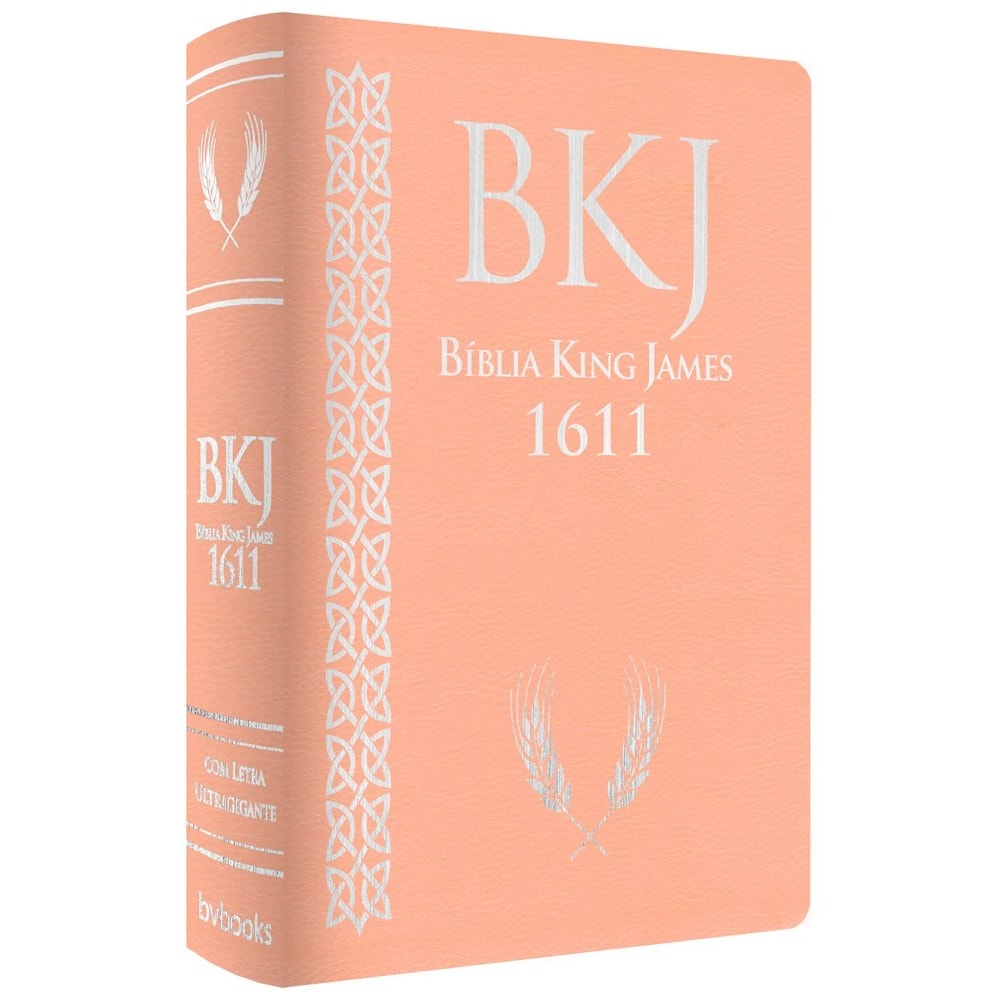 Bíblia King James 1611 | Letra Ultragigante | Capa Luxo Rose