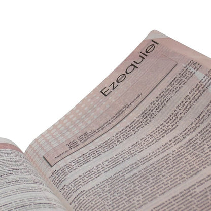 Bíblia de Estudo Plenitude | Letra Normal | ARC | Capa Luxo Bordo e Chumbo