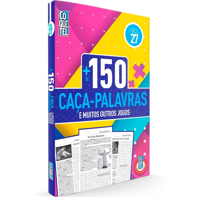 Coquetel + de 150 Caça-Palavras | Fácil | Ed. 27