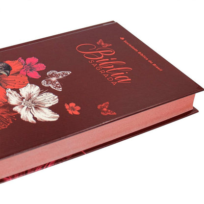 Bíblia Sagrada Flores | ARC | Letra Normal | Capa Dura Evangelismo