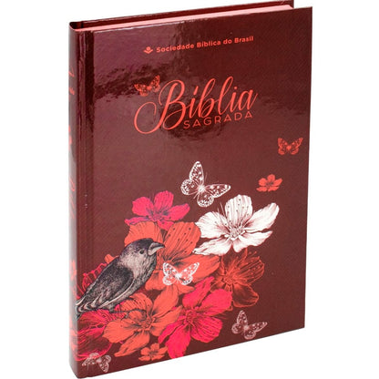 Bíblia Sagrada Flores | ARC | Letra Normal | Capa Dura Evangelismo