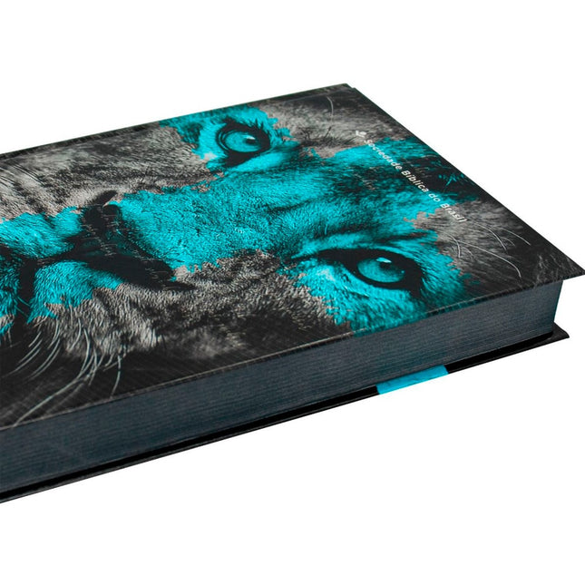 Bíblia Sagrada Leão Azul | ARC | Letra Normal | Capa Dura Evangelismo