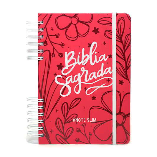 Bíblia Anote Slim | NVT | Capa Espiral  Meu Tudo